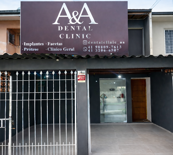 Fachada da A&A Dental Clinic em Curitiba